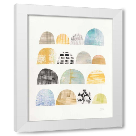 Mod Neutrals IV White Modern Wood Framed Art Print by Averinos, Melissa