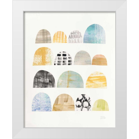 Mod Neutrals IV White Modern Wood Framed Art Print by Averinos, Melissa