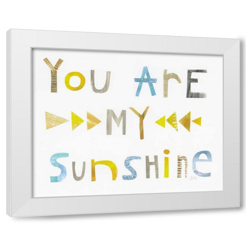 Sweet Sentiments I White Modern Wood Framed Art Print by Averinos, Melissa