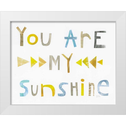 Sweet Sentiments I White Modern Wood Framed Art Print by Averinos, Melissa