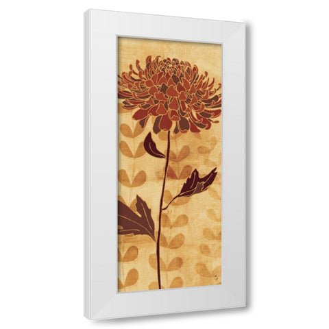 Sarahs Garden I White Modern Wood Framed Art Print by Adams, Sarah