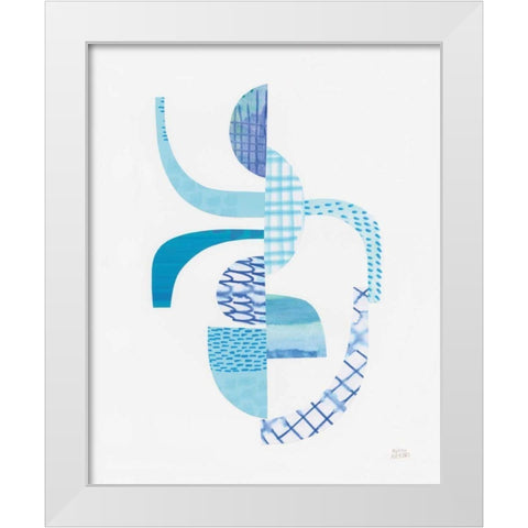 Fragments II White Modern Wood Framed Art Print by Averinos, Melissa