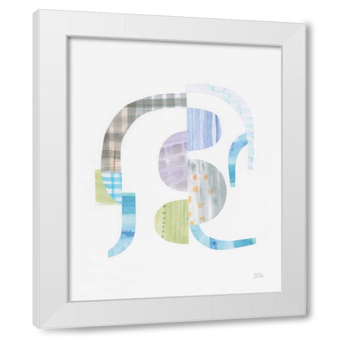 Fragments V White Modern Wood Framed Art Print by Averinos, Melissa