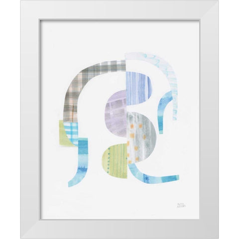 Fragments V White Modern Wood Framed Art Print by Averinos, Melissa