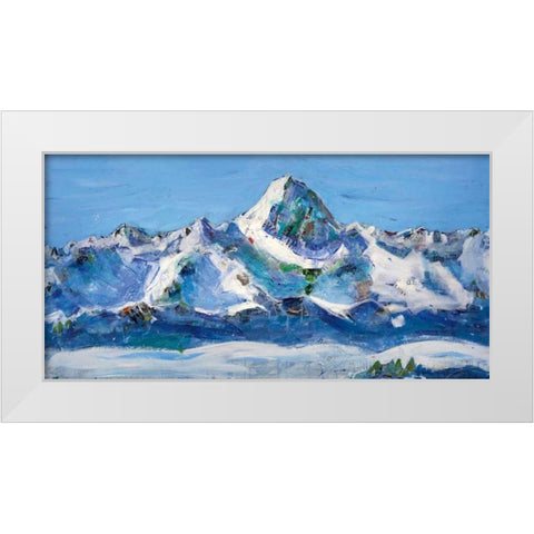 No Limits White Modern Wood Framed Art Print by Day, Kellie