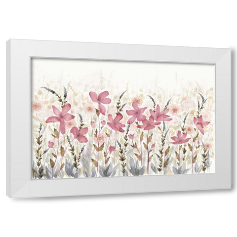 Watercolor Garden Light White Modern Wood Framed Art Print by DeNeige, Elyse