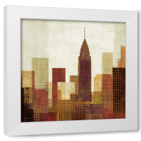 Summer in the City III White Modern Wood Framed Art Print by Mullan, Michael