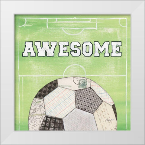 On the Field IV Awesome White Modern Wood Framed Art Print by Prahl, Courtney