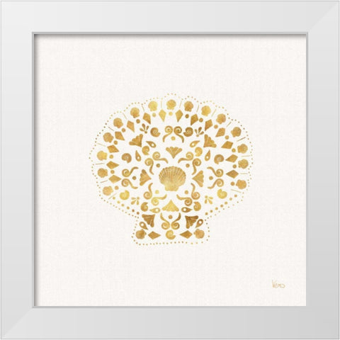 Sea Charms III no Words White Modern Wood Framed Art Print by Charron, Veronique