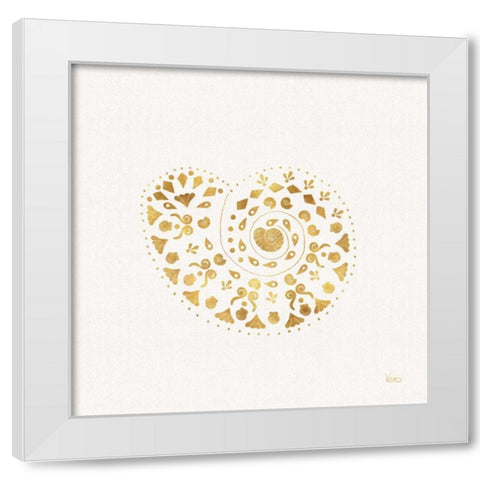 Sea Charms IV no Words White Modern Wood Framed Art Print by Charron, Veronique