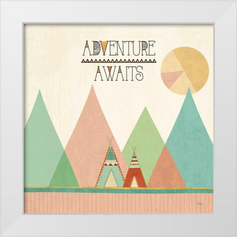 Southwest Geo III White Modern Wood Framed Art Print by Charron, Veronique