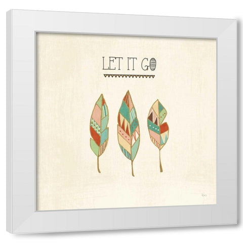 Southwest Geo VI White Modern Wood Framed Art Print by Charron, Veronique