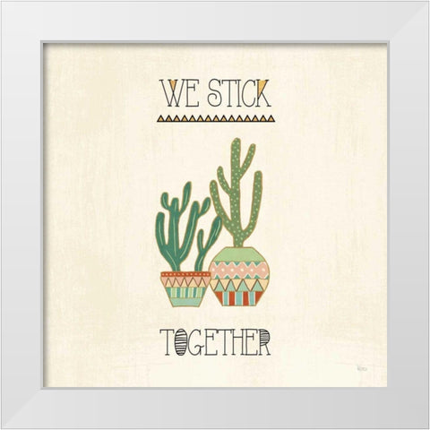 Southwest Geo VIII White Modern Wood Framed Art Print by Charron, Veronique