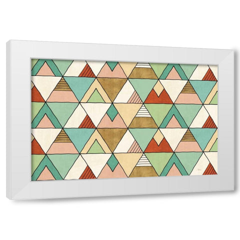 Southwest Geo X White Modern Wood Framed Art Print by Charron, Veronique