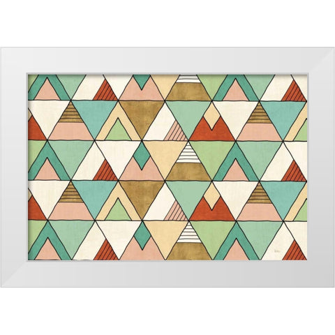 Southwest Geo X White Modern Wood Framed Art Print by Charron, Veronique