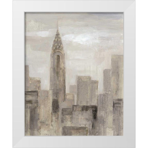City Blocks I Greige White Modern Wood Framed Art Print by Vassileva, Silvia
