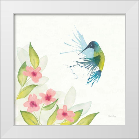 Flit IV White Modern Wood Framed Art Print by DeNeige, Elyse