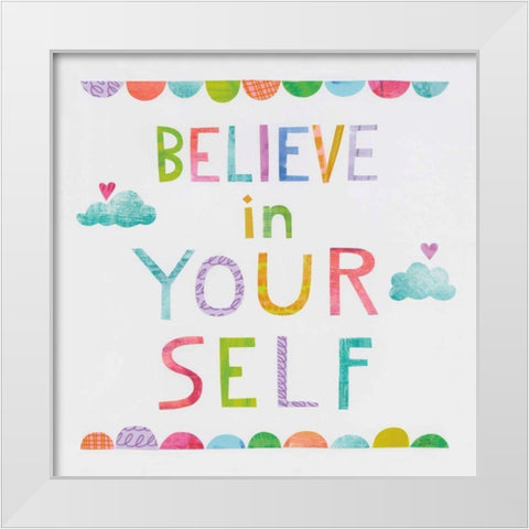 Unicorn Magic VI Clouds White Modern Wood Framed Art Print by Averinos, Melissa