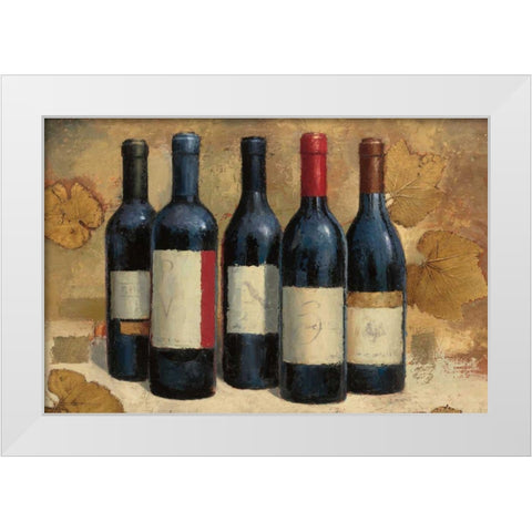 Napa Reserve Wine Crop White Modern Wood Framed Art Print by Wiens, James