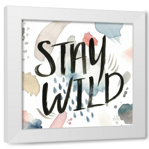 April Showers Inspiration I White Modern Wood Framed Art Print by Marshall, Laura