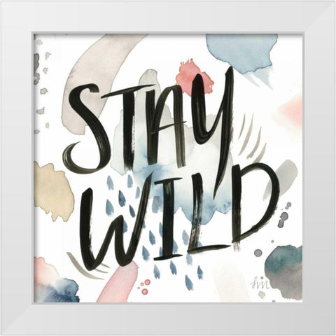 April Showers Inspiration I White Modern Wood Framed Art Print by Marshall, Laura