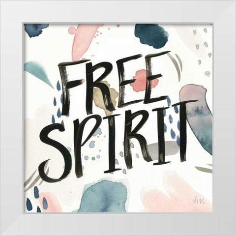 April Showers Inspiration III White Modern Wood Framed Art Print by Marshall, Laura