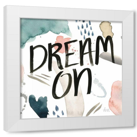 April Showers Inspiration IV White Modern Wood Framed Art Print by Marshall, Laura