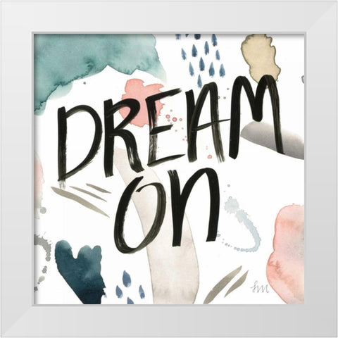 April Showers Inspiration IV White Modern Wood Framed Art Print by Marshall, Laura