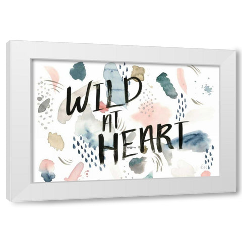 April Showers Inspiration V White Modern Wood Framed Art Print by Marshall, Laura