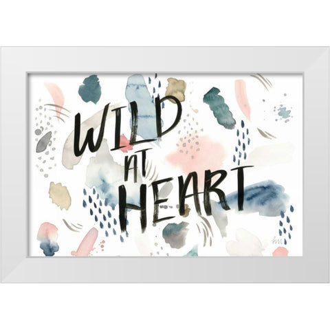 April Showers Inspiration V White Modern Wood Framed Art Print by Marshall, Laura