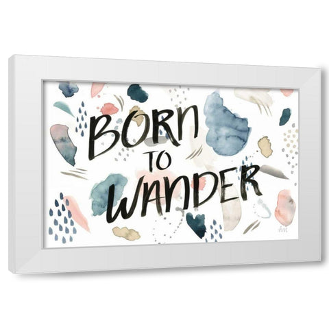 April Showers Inspiration VI White Modern Wood Framed Art Print by Marshall, Laura