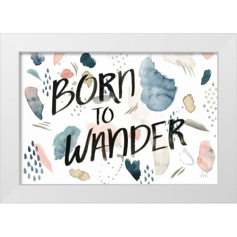 April Showers Inspiration VI White Modern Wood Framed Art Print by Marshall, Laura