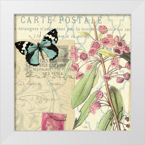 Memories II White Modern Wood Framed Art Print by Pela