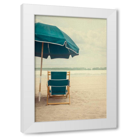 Under the Umbrella II White Modern Wood Framed Art Print by Urquhart, Elizabeth