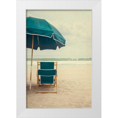 Under the Umbrella II White Modern Wood Framed Art Print by Urquhart, Elizabeth