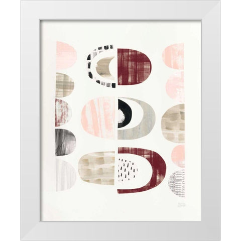Mod Neutrals II Blush White Modern Wood Framed Art Print by Averinos, Melissa