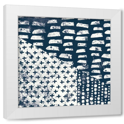 Mark Making Tile II White Modern Wood Framed Art Print by Hershey, Moira