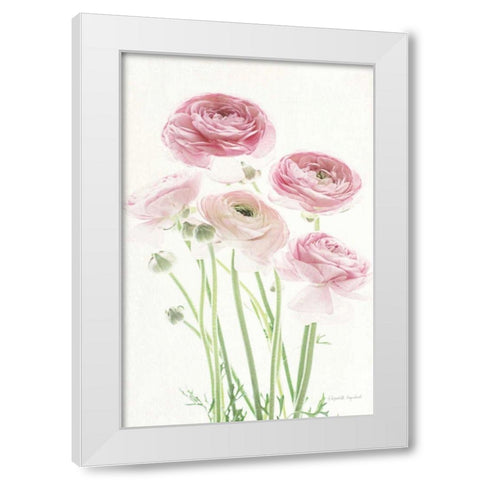 Light and Bright Floral V White Modern Wood Framed Art Print by Urquhart, Elizabeth