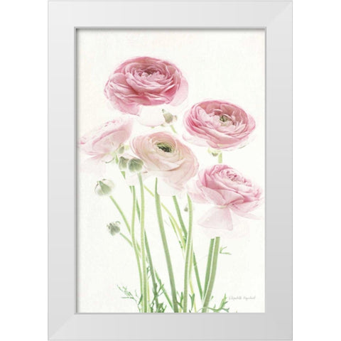 Light and Bright Floral V White Modern Wood Framed Art Print by Urquhart, Elizabeth