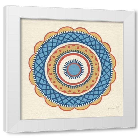 Solara I White Modern Wood Framed Art Print by Lovell, Kathrine
