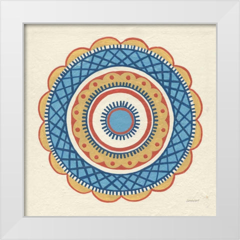 Solara I White Modern Wood Framed Art Print by Lovell, Kathrine