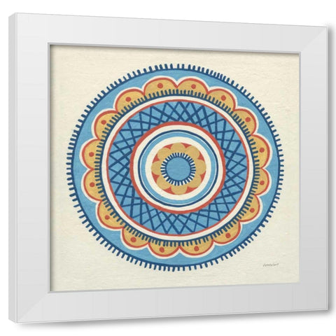 Solara II White Modern Wood Framed Art Print by Lovell, Kathrine