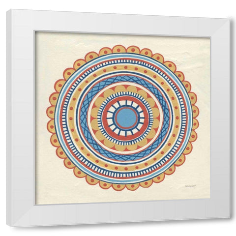 Solara IV White Modern Wood Framed Art Print by Lovell, Kathrine