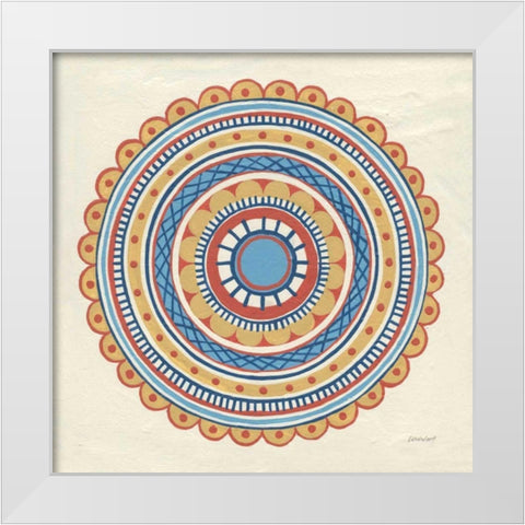 Solara IV White Modern Wood Framed Art Print by Lovell, Kathrine