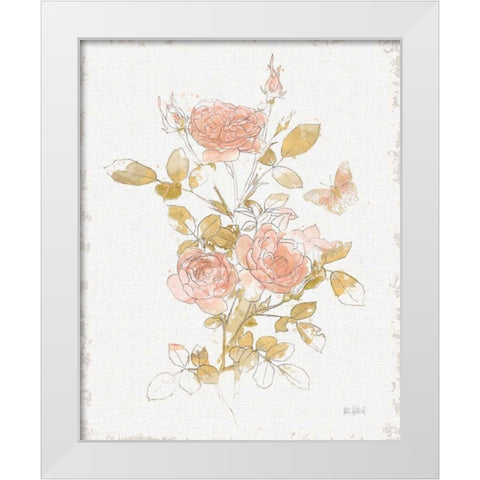 Watery Blooms II White Modern Wood Framed Art Print by Pertiet, Katie