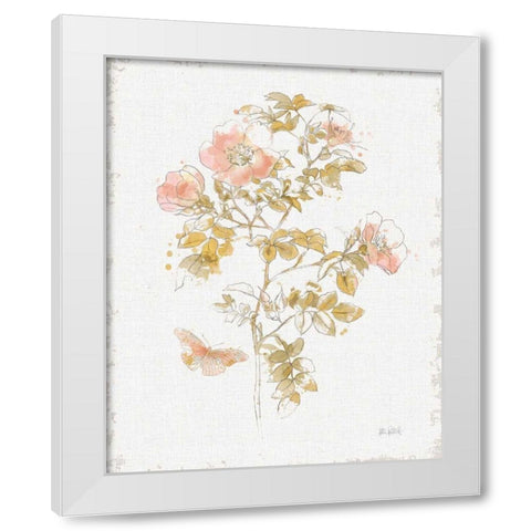 Watery Blooms III White Modern Wood Framed Art Print by Pertiet, Katie