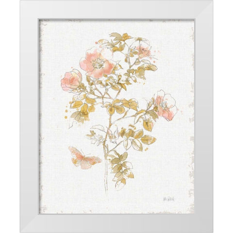 Watery Blooms III White Modern Wood Framed Art Print by Pertiet, Katie