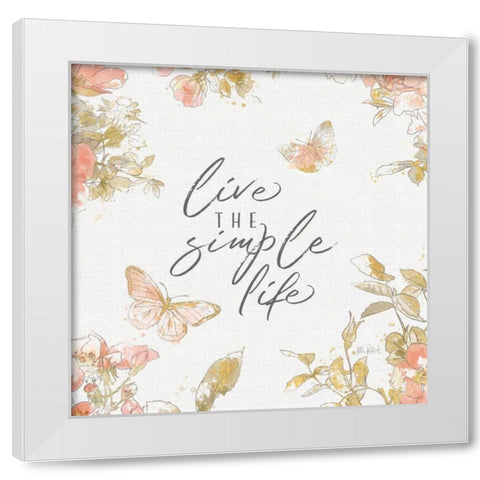 Watery Blooms VIII White Modern Wood Framed Art Print by Pertiet, Katie