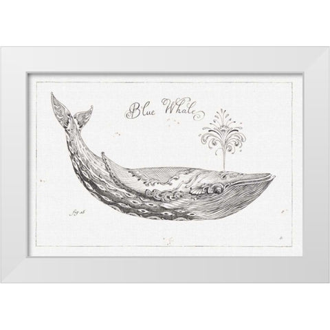 Underwater Life I White Modern Wood Framed Art Print by Brissonnet, Daphne