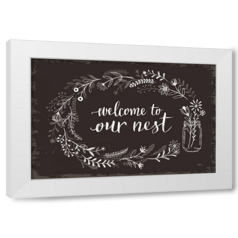 Our Nest I Black White Modern Wood Framed Art Print by Penner, Janelle